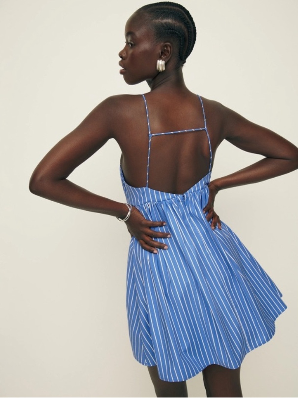 Reformation Amara Dress - Tribune Stripe Sundress NWT